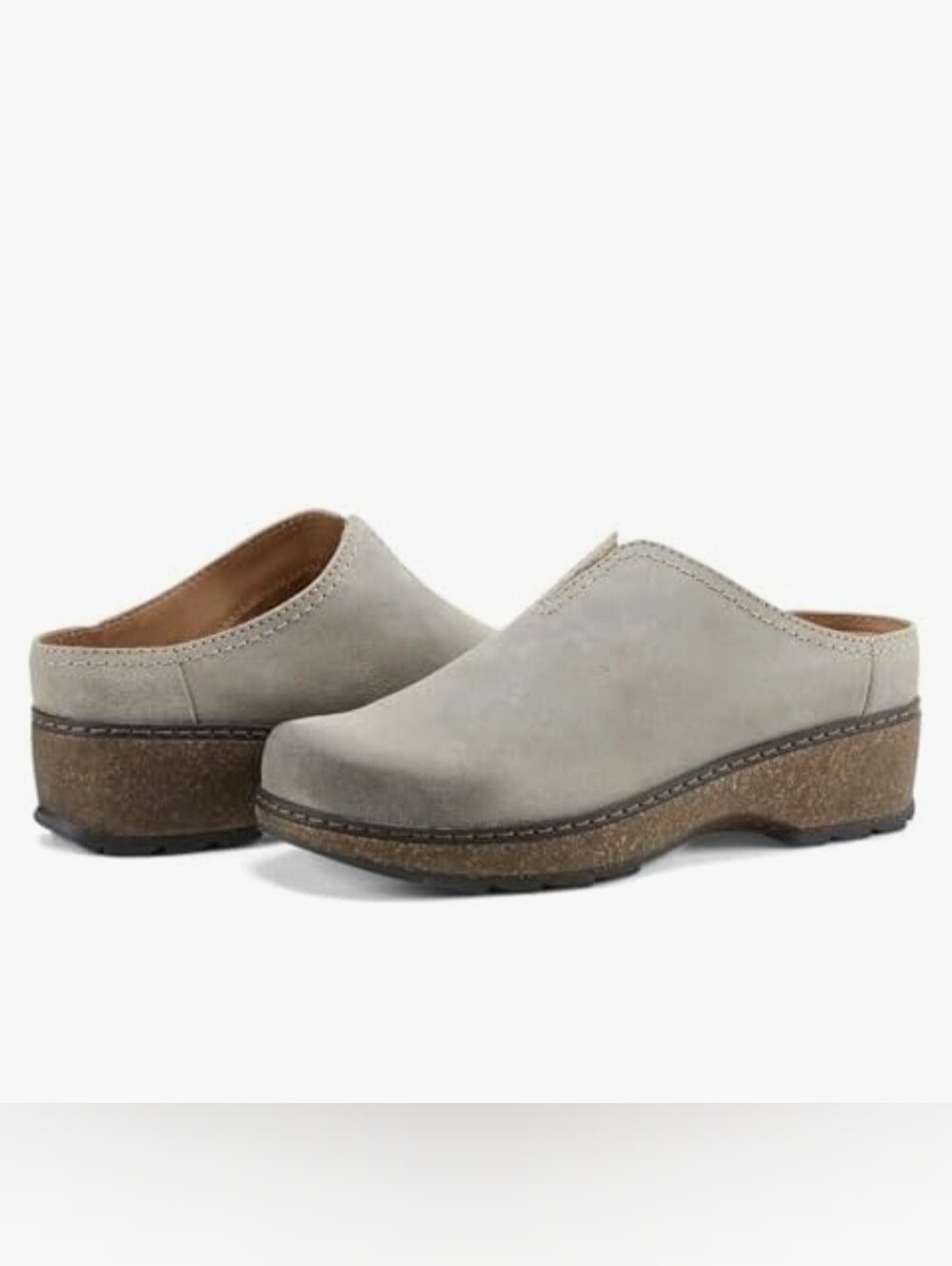 Earth Kolia Suede Clog In Roccia Colorway - 7.5